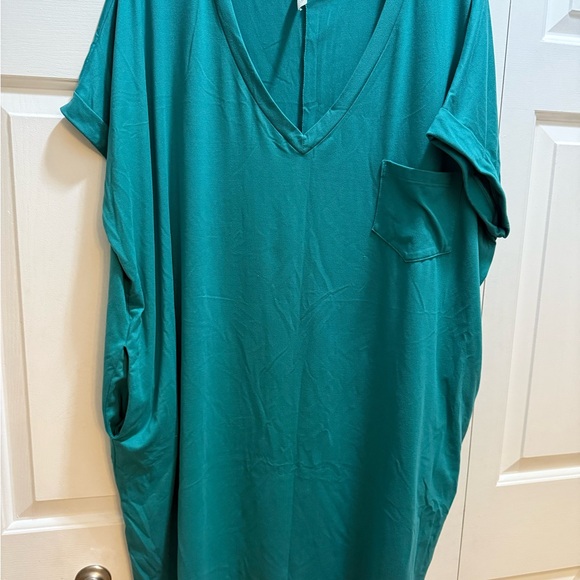 MTS Teal Casual Dress - Picture 2 of 4